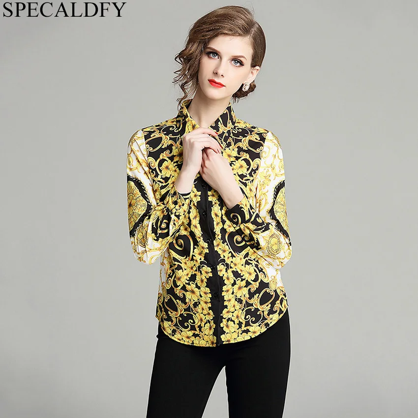 Spring Autumn Long Sleeve Shirt Womens Tops And Blouses