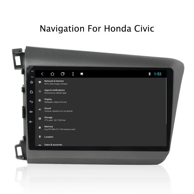 Clearance NAVITOPIA 9inch 2G RAM 32G ROM Android 8.1 Vehicle Car DVD Multimedia GPS Navigation for Honda Civic 2012 2013 2014 2015 6