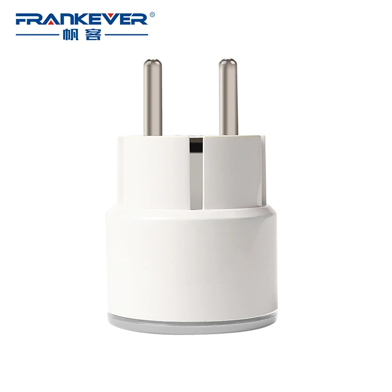 

FrankEver Super Mini EU Smart WiFi Plug Outlet Switch Work with Echo Alexa Google Home Compatible French Socket