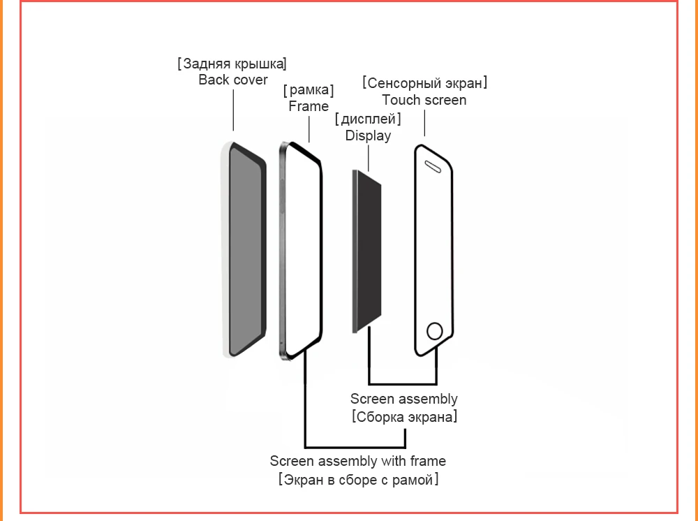 Черный/белый для sony Xperia M2 S50H D2302 D2303 D2305 D2306 сенсорный экран дигитайзер стекло сенсор+ ЖК-дисплей панель монитор