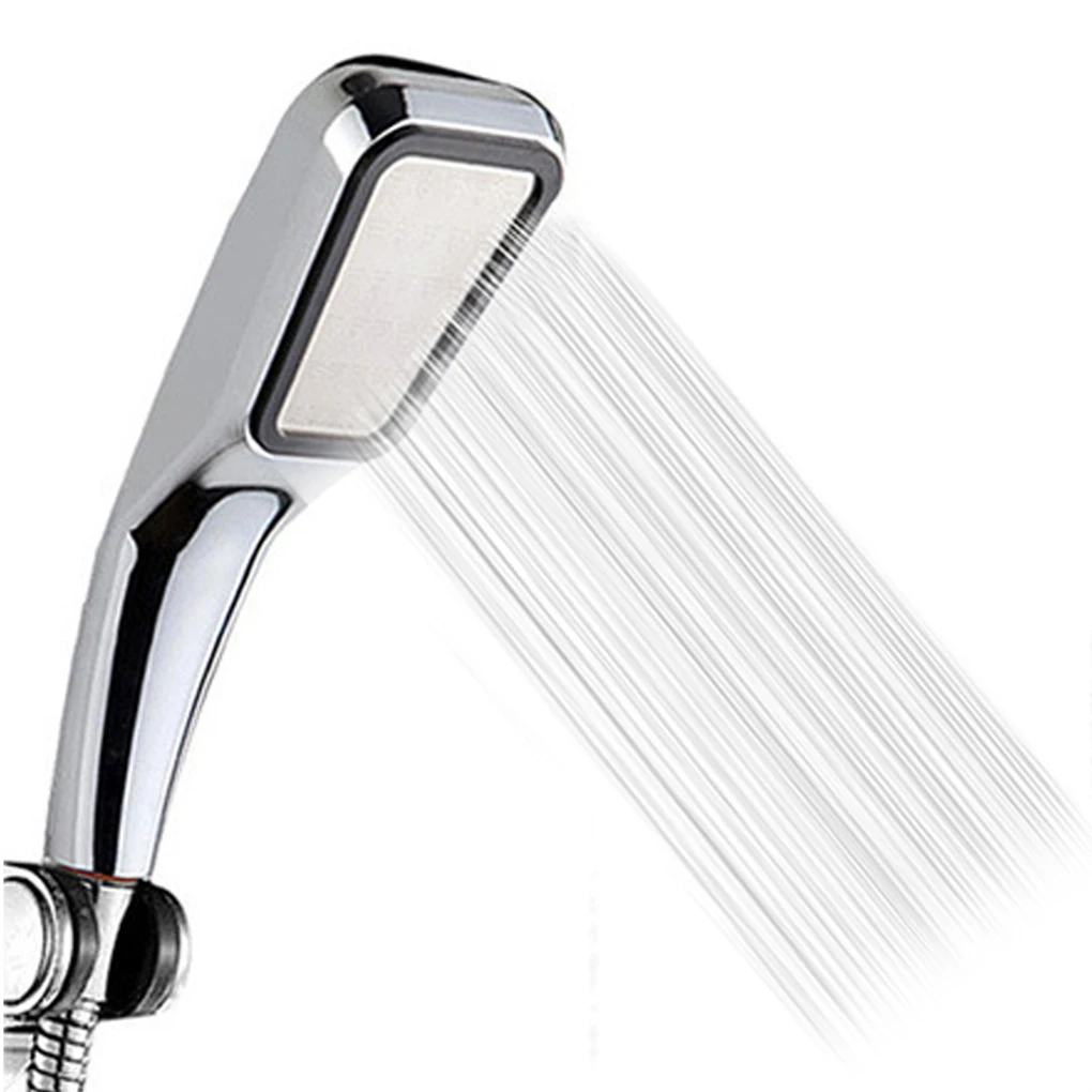 

New 300 Hole Pressurized Water Saving Shower Head ABS With Chrome Plated Bathroom Hand Shower Water Booster Shower Head