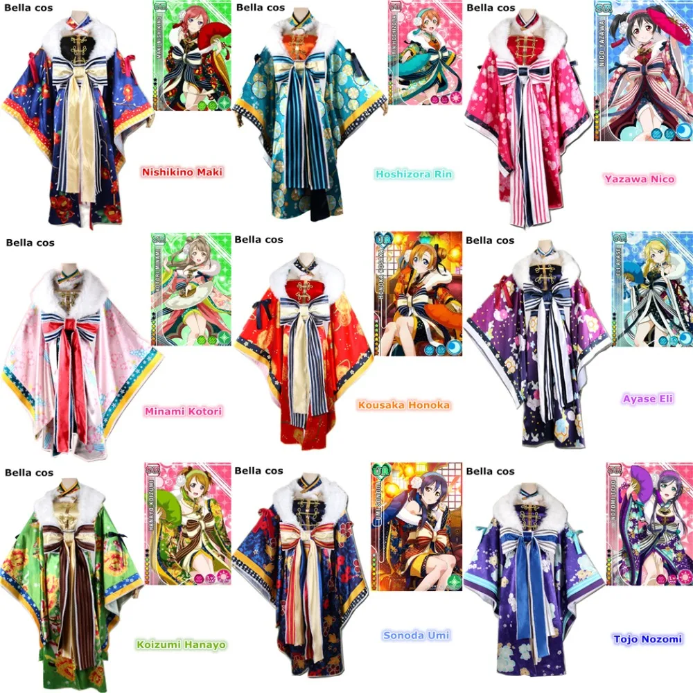 Аниме Lovelive SR Весенний фестиваль Tojo/Маки/Rin Нико/Kotori/Honoka/Eli/Umi карнавальный костюм