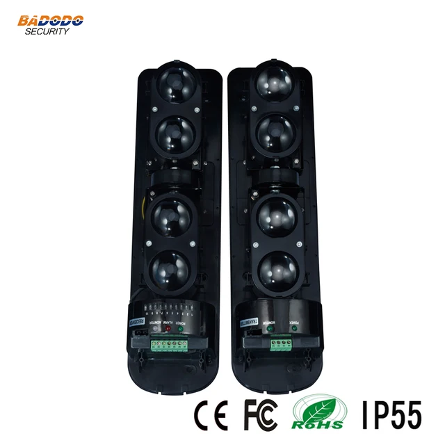 US $38 0 |4 Beams 50/250m waterproof IP55 Active Infrared Laser IR Beam Sensor Motion Detector outdoor Home Alarm System-in Access Control Kits from