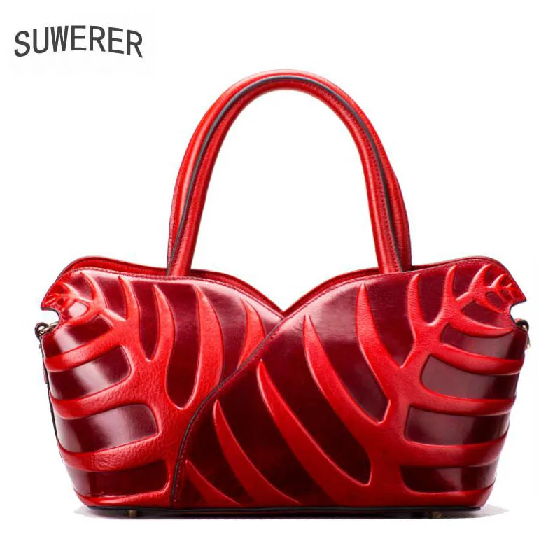 

Fashion 2018 Hot Sale Polyester New Genuine Leather Women Handbags Color Printing Floral Luxury Bags Designer Bag