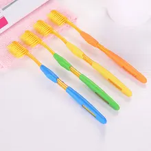 Лидер продаж 4 шт. двойной Ультрамягкая зубная щетка бамбук древесный уголь Нано-антибактериальным Зуб Чистка зубов Уход за зубами и деснами