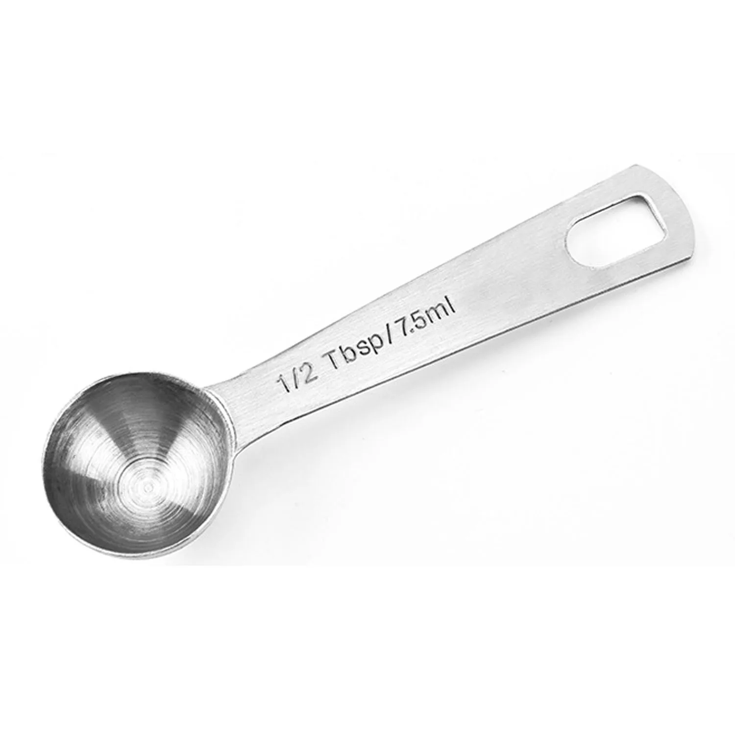 Behogar 6 PCS Stainless Steel Measuring Scoop Spoon Set with Scale Value for Cooking Baking 0.63ml 1.25ml 2.5ml 5ml 7.5 ml 15ml - Image 4