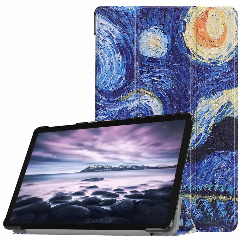 

For Samsung Galaxy Tab A 10.5 Case Fashion Protector TabA 10.5" SM-T590 T595 Cover Casing With Cute Butterfly Tower Painting