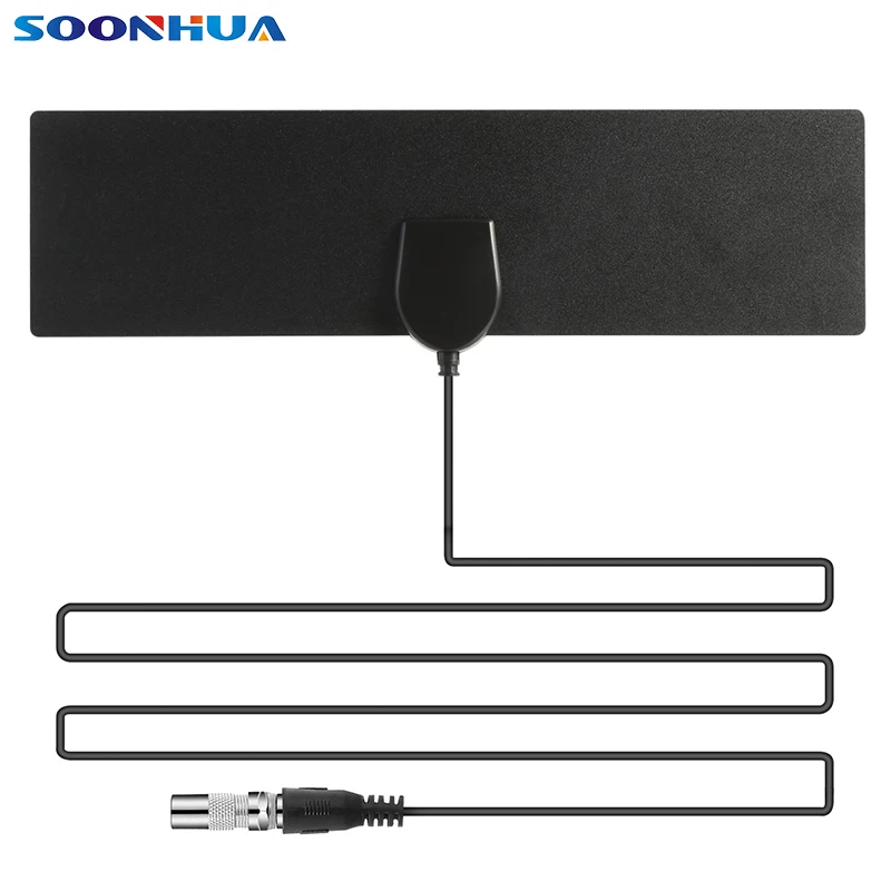 SOONHUA 25 миль цифровая домашняя ТВ антенна HD плоский дизайн 3 м кабель 20 дБи усиление