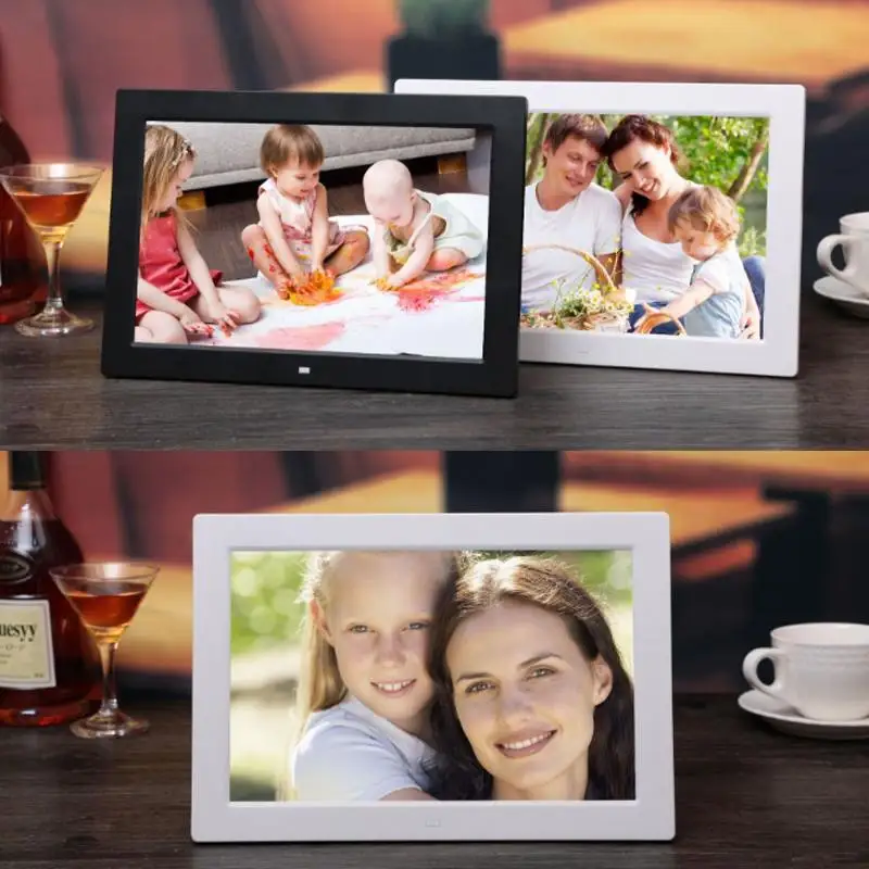  13'' 1080P HD Digital Photo LED Frame Picture MP4 Movie Player Clock Calendar with Package Gift for - 33021128857