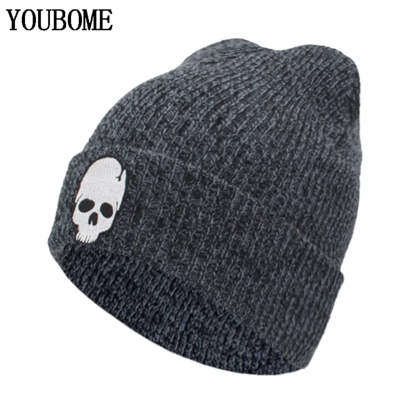 

YOUBOME Winter Hat Women Men Skullies Beanies Knitted Hats For Men Mask Skull Female Gorros Bonnet Soft Autumn Beanie Hat Caps