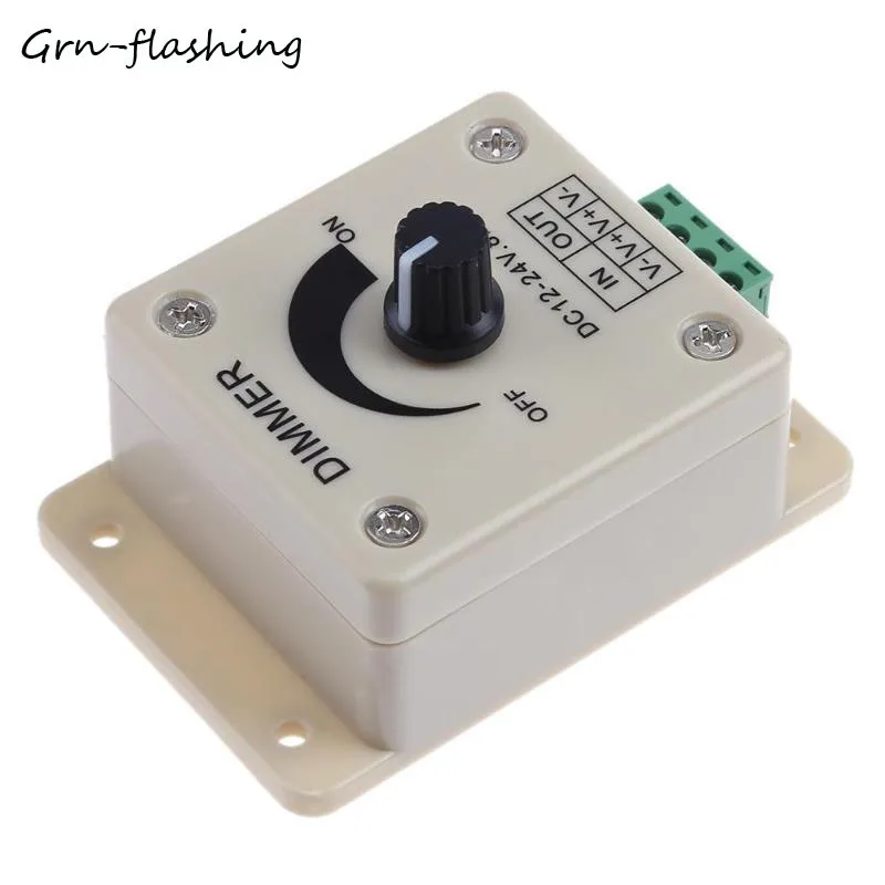 LED Dimmer Switch DC12 24V 8A Adjustable Brightness Single Color