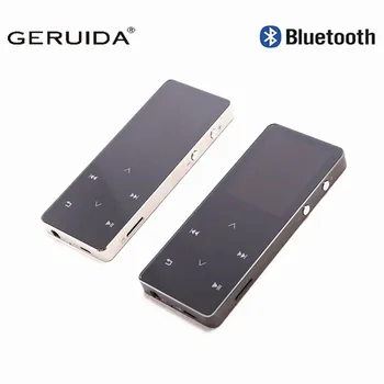 

GERUIDA MP4 Player Bluetooth Radio HIFI MP4 8GB Touch Screen Multi-language Scratch-proof Sport MP4 Video Player With Armband