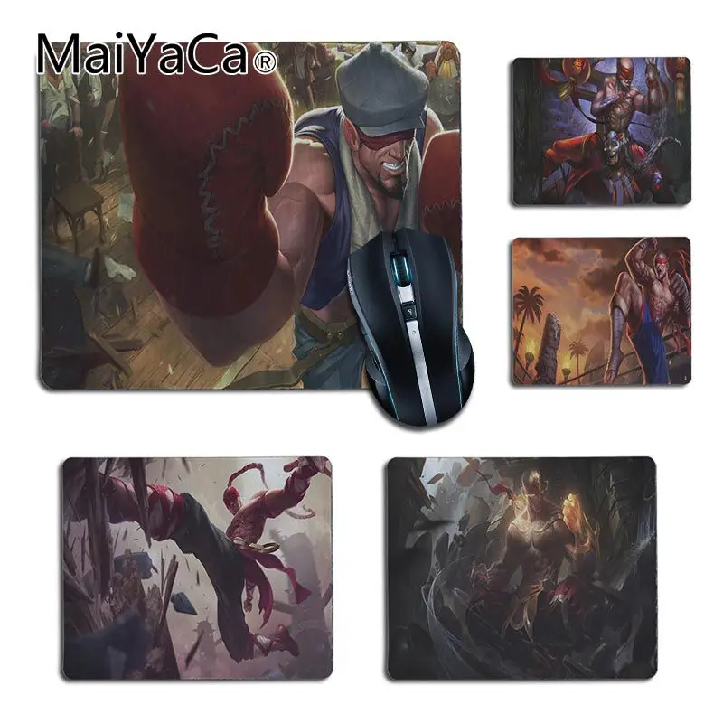 

MaiYaCa Simple Design Knockout Lee Sin Yasuo lol Mouse Durable Desktop Mousepad durable office accessory and gaming mouse pad