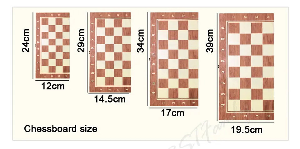 BSTFAMLY 3 в 1 деревянный Шахматный набор, портативная игра международных шахмат шашки нарды три вида геймплея шахматная игра, LA3