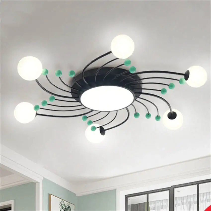 

2019 new nordic Blooming flowers ceiling lamp for kitchen bedroom home deco modern living room lights Acrylic led ceiling light
