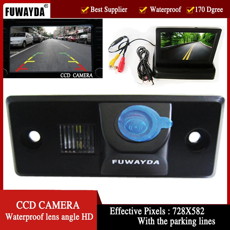 Автомобильная парковочная камера заднего вида FUWAYDA HD для PORSCHE CAYENNE VW SKODA FABIA TIGUAN
