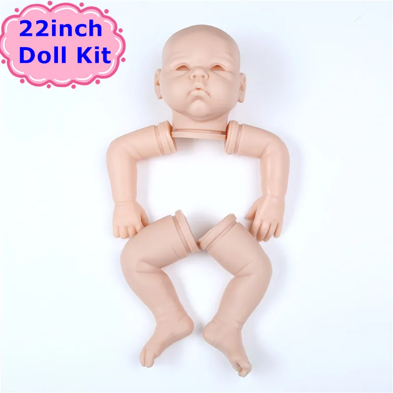 

NPK 22inch Reborn Baby Doll Kits Soft Silicone Unpainted Doll Parts 3/4 Hand and Legs Good Quality For Handmade Reborn Baby Doll