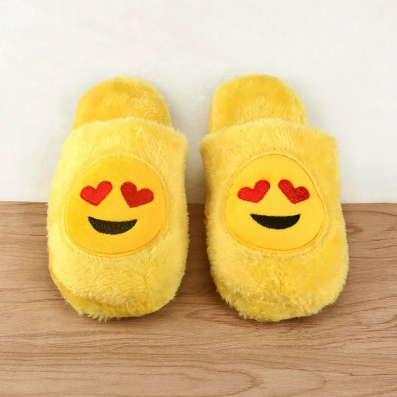 

Furry Cute 2018 High Quality Women Slippers Winter Yellow Comfortable Women Indoor Slippers Cartoon Female