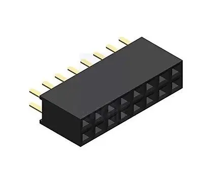 50PCS 2x8 16 Pin 2.54mm Double Row Female Straight Header Pitch Socket Pin Strip