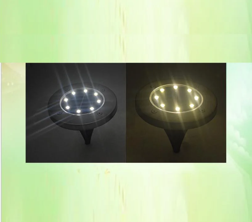 Solar Lamp for Garden Lawn Lamp Ground Lamp Decoration Solar Powered Lights With 8 LED Waterproof Street Pathway Night Light (1)
