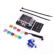 Быстрая 6 способ лезвия предохранителя блок держатель цепи для автомобиля Автомобильный авто УВД АТО с высоким качеством автомобиля Стайлинг Универсальный