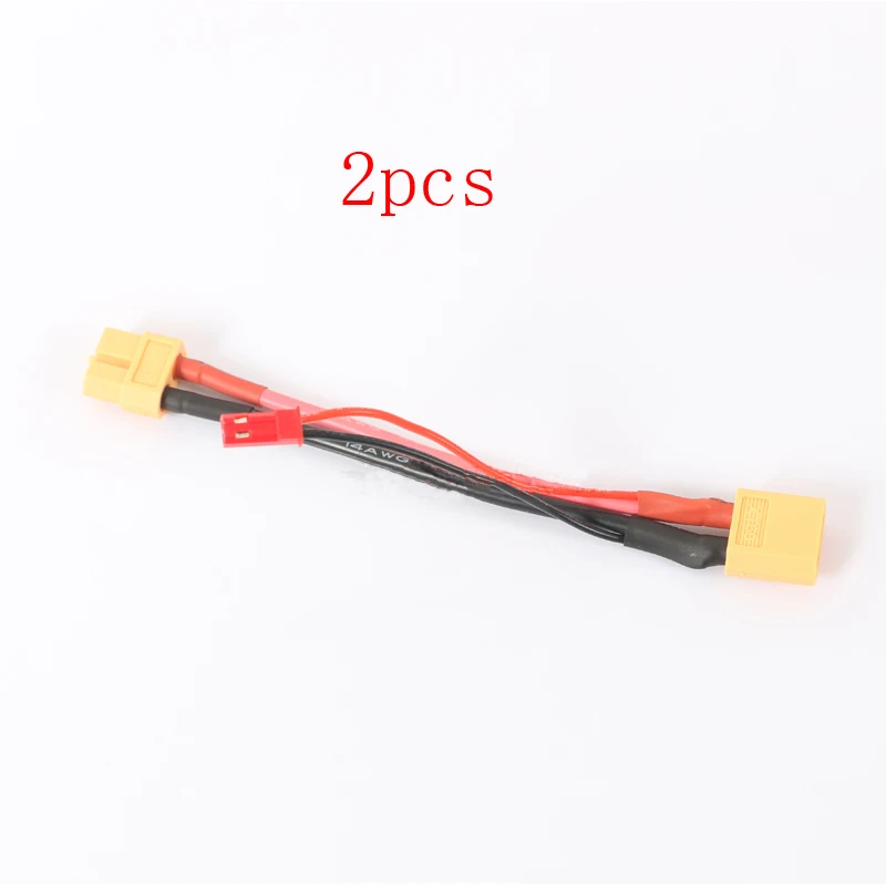 2PCS Battery Extension Cord RC Accessories XT60 Parallel JST 10CM Patch Connecting Line Wire for Gimbal Model | Игрушки и хобби