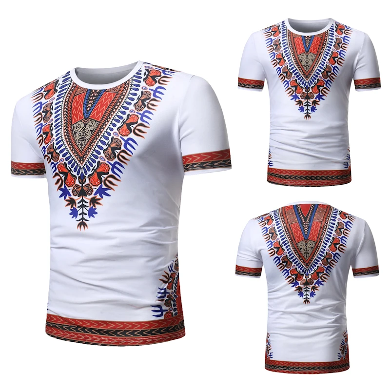 Мода 2019 г. стиль Африканский для мужчин deshiki плюс размеры футболка M-3XL