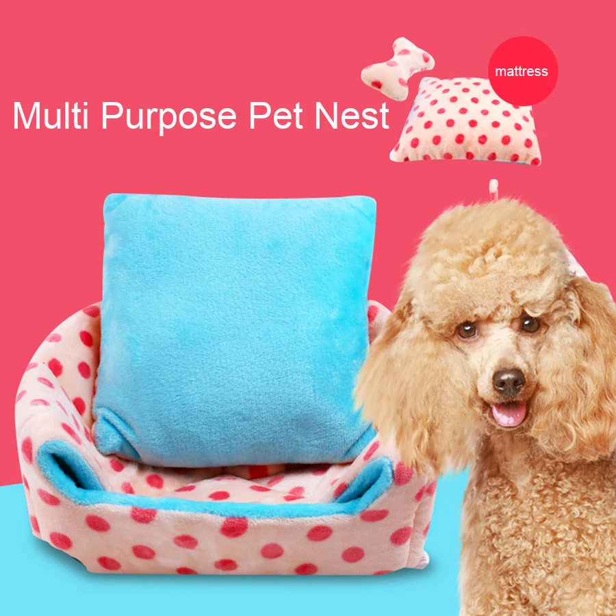 Four Season Bed Puppy Pet Mat Waterproof Goldenr Small Tents Dog Bedding Training Tools Camas Para Gatos Pets Products 50Z1547