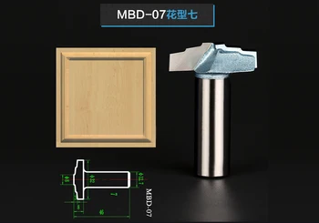 

1Pc High Quality Woodworking Door Sheet Patterns Carving Tool Tungsten Carbide Router Bits Mill Cutter Shank 12.7mm 1/2" Model 7