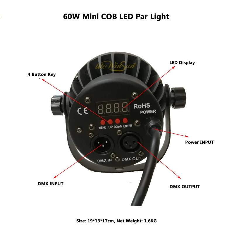 super mini cob led par light