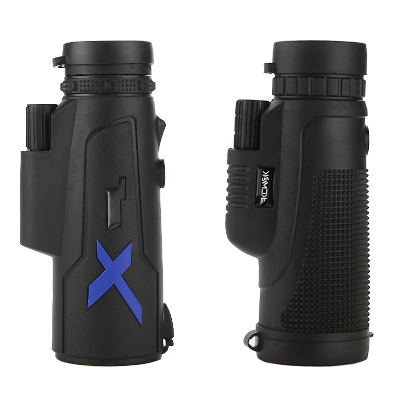 

Portable Monocular 12x50 HD Waterproof Dual Focus Monoculars Green Film Coated Telescope Connect Mobile Phone for Outdoor Sports