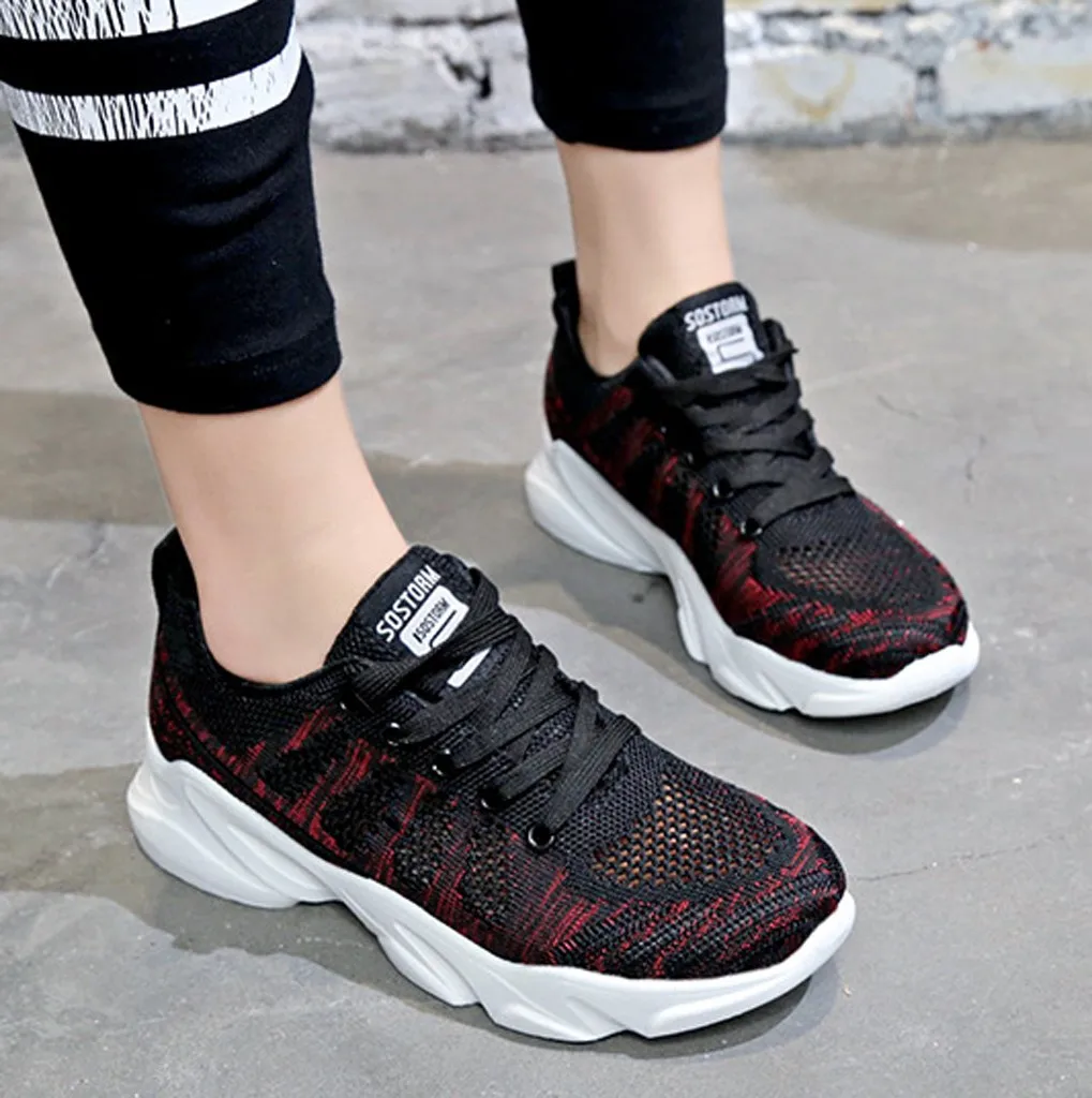 

Women's shoes woman sneakers 2019 Summer Casual Fashion Breathable Mesh Sports Comfortable chaussures femmes de mariage 2019#N3