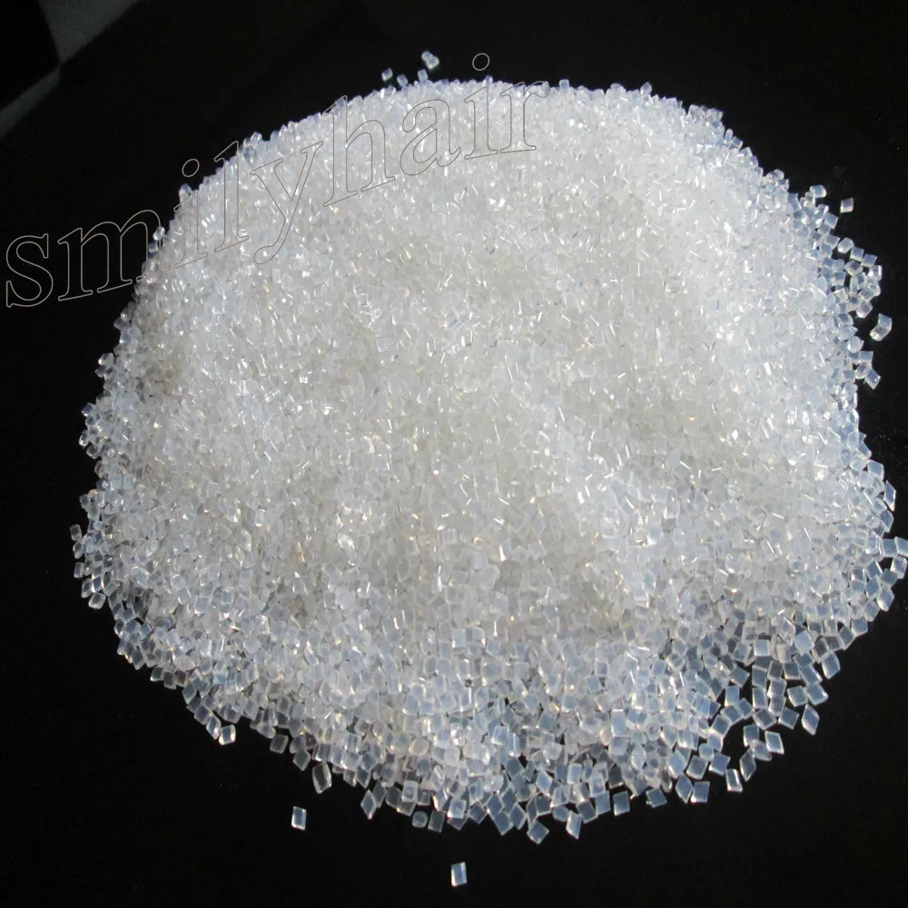 1/lot high quality Italian keratin glue grain keratin glue granule Transparent color for I tip/ U-tip hair free shipping