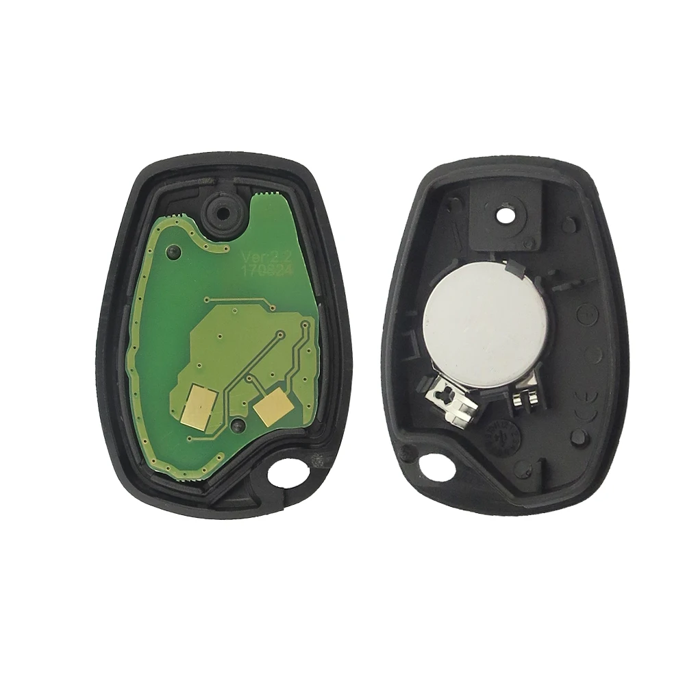 Okeytech 2 кнопки дистанционного ключа автомобиля 433 МГц для Renault Kangoo 2003 2008 Megane Modus Clio