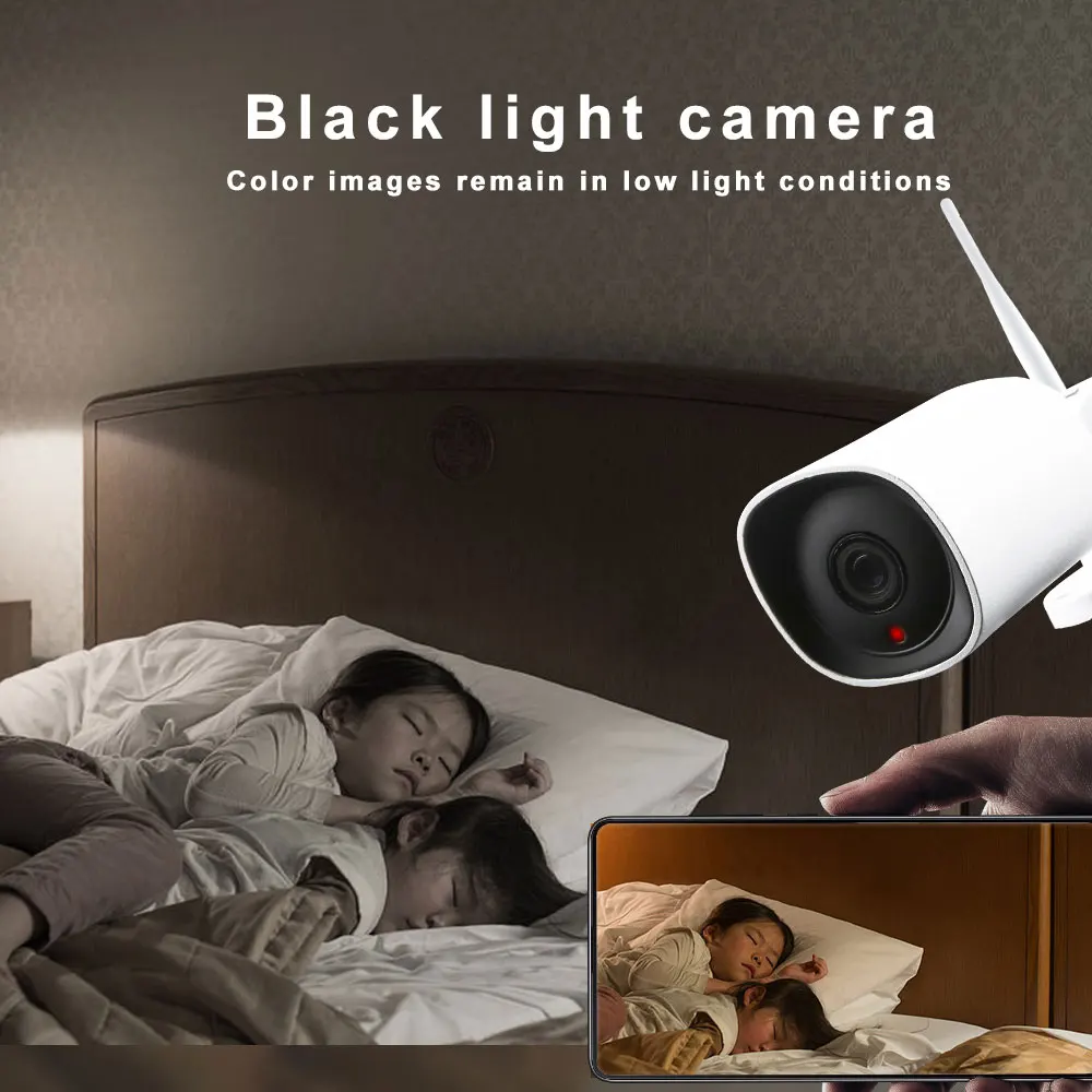 PTZ камера WiFi ip 2MP цилиндрическая камера полноцветная камера ночного видения Водонепроницаемая наружная камера безопасности wifi умная ip-камера onvif