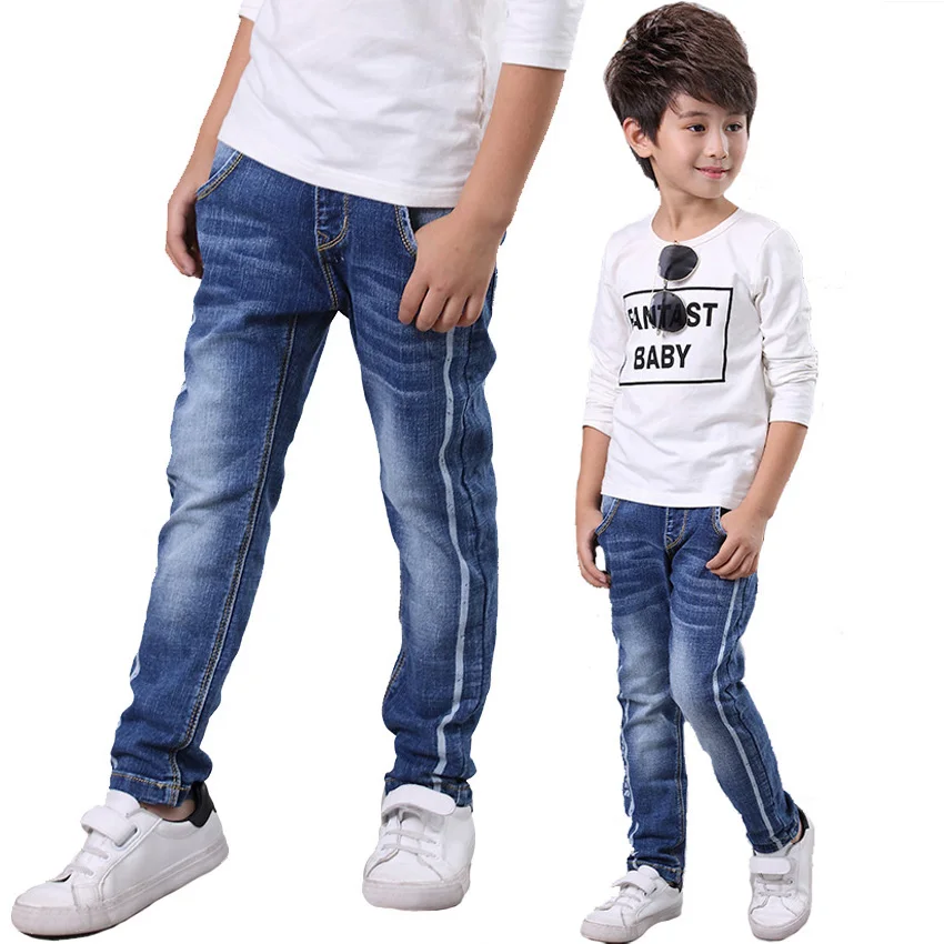 Spring New Casual Solid Cotton Toddler Kids Little Boy Summer Jean