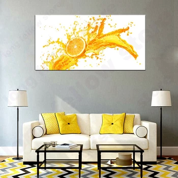

Large Orange Juice Poster HD Print Fresh Fruits Modern Home Decorations Food Wall Art Canvas Picture for Kitchen Room Wall Decor