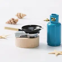 4 шт./компл. 1/12 кукольный домик миниатюрные Кухонные Игрушки сплав газовая плита бак кухонная утварь приспособление миниатюрные пищевые Игрушки для девочек для детей