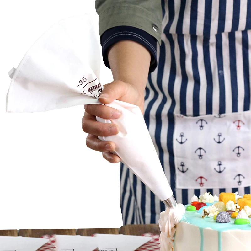 

Reusable 100% Cotton Canvas Cream Pastry Icing Bags Baking Cake Cream Piping Bags Cake Decorating Tools 35cm 40cm 46cm 50cm