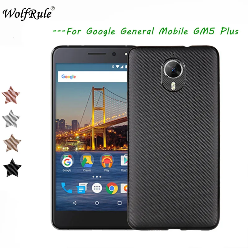 WolfRule sFor Case Google Android One GM5 Plus Cover Luxury Full Protection Soft TPU For General Mobile GM 5 |