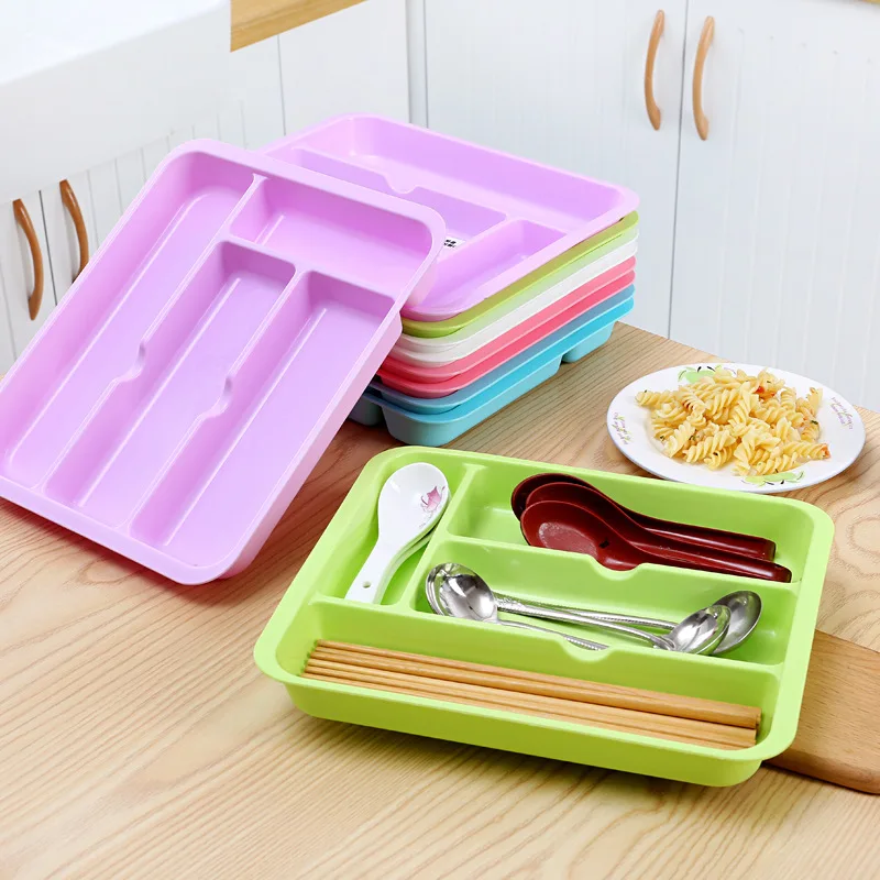 Drawer Cutlery Utensils Tray Storage Organizer Drawer Kitchen Tool Drawer Divider Kitchen Storage Cabinet Plastic Storage Drawer