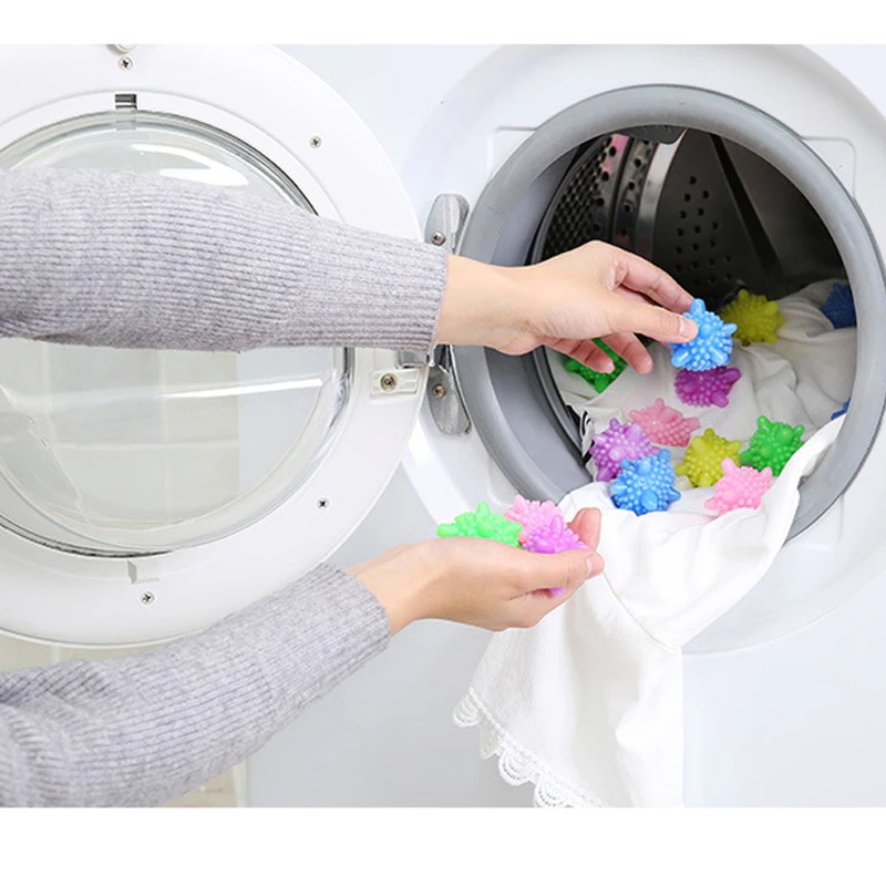 1 шт случайный цвет стиральная машина для удаления морщин выпуская сушилки шарики сушилка для белья ткань смягчающий шарик для стирки
