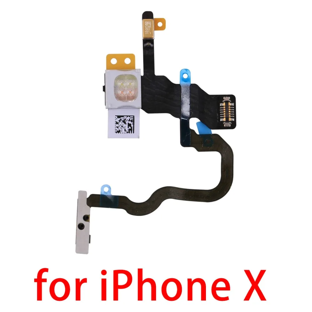 Новый для iPhone X Кнопка питания и фонарик гибкий кабель X|Шлейфы мобильных