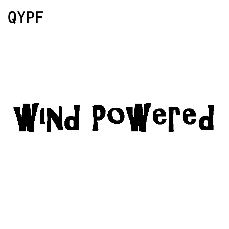 

QYPF 17.4cm*2.5cm Comfortable Feeling The Blowing In Neat Wind Powered Individualization Vinyl Car Sticker Decal C18-1000