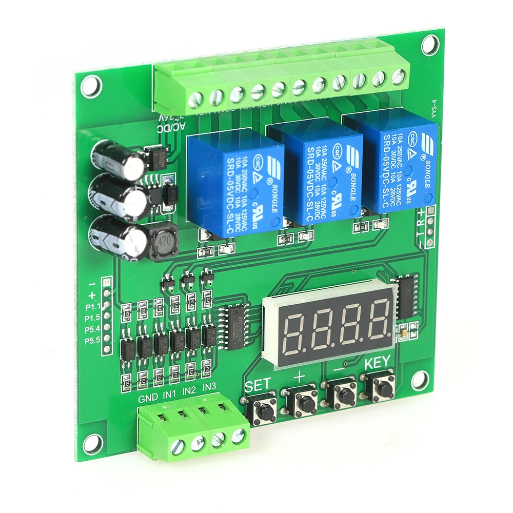 Программируемый DC/AC7V ~ 36 V контроллер Водитель мотора 3 канала светодиодный реле модуль для Arduino Raspberry Pi