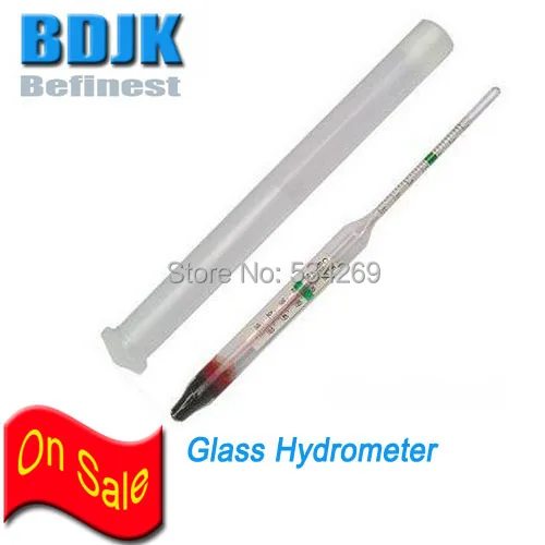 Glass Salinity Meters Density Meter with Range 1.000 1.040 Hydrometer
