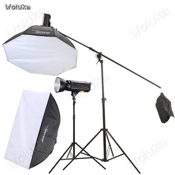 

GSOU 1000 High Speed flash 1000W high power photography lamp octagonal softbox double lamp Set photo studio Kit CD50 T02