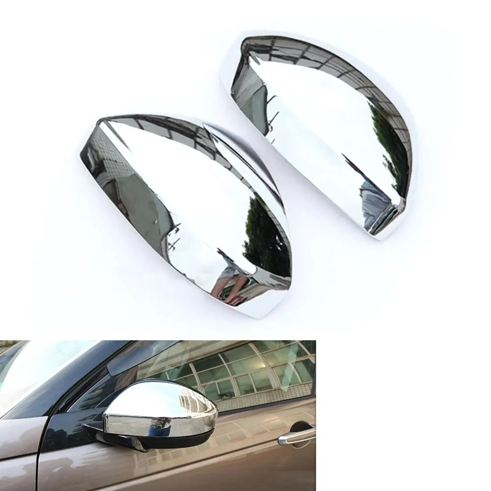 2pcs/pair ABS Side Door Rearview Mirror Cover Trim Sequined Decoration