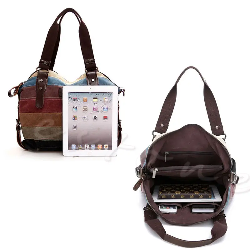 Di Tote Bag Messenger New Colore Della Signora Spalle Brand Crossbody Borsa Tela Sacchetti Esterni Colpito Donne Banda Alle 4YqHFn