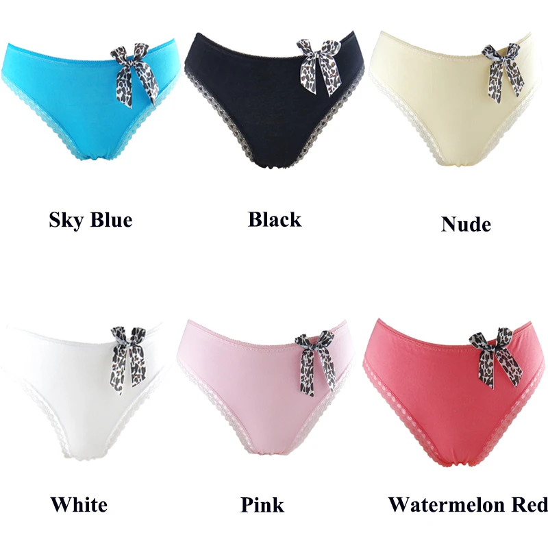 Low Rise Cotton Thong Bowknot Cheeky Lady Panties Sexy Women Underwear Spandex Lady g-string Women T-back Hot Lingerie Wholesale Underpants
